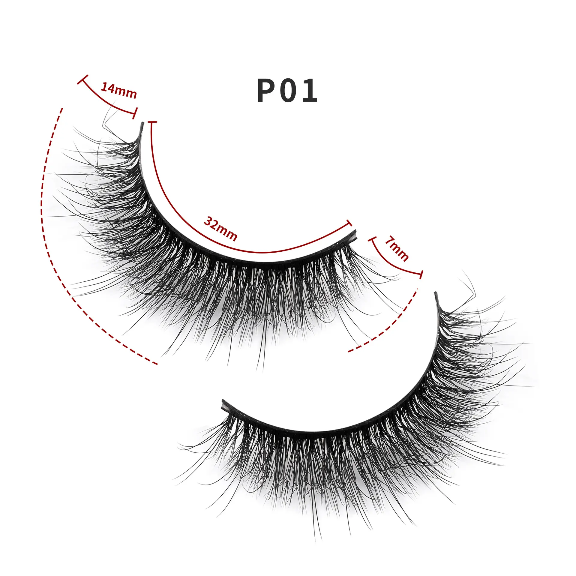 5 Paare 3D Faux Nerz Wimpern Fluffy Soft Full Strip Wimpern China Best Eyelash Factory