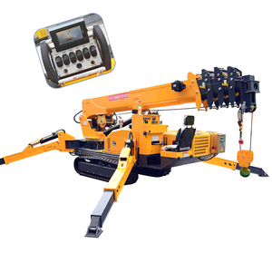 Nouvelle mini <span class=keywords><strong>grue</strong></span> araignée sur chenilles de 5 tonnes, 17 m, 15 m, montée sur <span class=keywords><strong>camion</strong></span>, avec alimentation électrique/essence/diesel, économie d'énergie, meilleur prix - Product Image 1