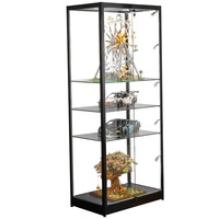Vitrine transparente en verre pour présentation, étagère de comptoir sur mesure pour boutique