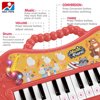 Learning Multi-function Keyboard Toy with Lights Electronic Organ Piano Musical Instrument Toys