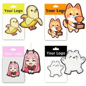 New Long Lasting All Scents Printed Paper Car logo Scented Custom <b>air</b> <b>Freshener</b> <b>for</b> Gift - Product Image 4