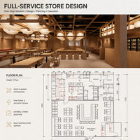 Solution complète de mobilier commercial sur mesure pour restaurants, conception d'intérieur de restaurant décontracté, aménagement 3D, usine de tables et chaises