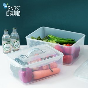 Plastic Containers For Food Transparent Storage Boxes & Bins Rectangle Modern Plastic Bin Storage