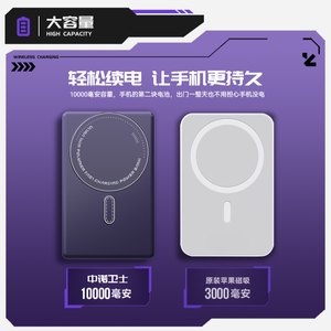 Cargador Portátil Magnético Inteligente Ultrafino <span class=keywords><strong>de</strong></span> Aluminio CHINOE/CNCE con Salida <span class=keywords><strong>de</strong></span> 10W/15W/20W para Teléfono, Reloj y Auriculares - Product Image 6