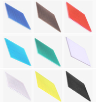 Panneaux creux de serre de polycarbonate de feuille claire extérieure de panneau de PC de double couche