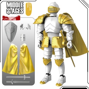Figura de acción de plástico con cuerpo totalmente articulado, modelo de caballero medieval con armadura, bloques de construcción ensamblados, juguete decorativo Star Diga - Product Image 6