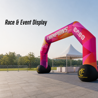 Arche publicitaire gonflable pour événements sportifs, portique de départ/arrivée pour courses sportives, idéale pour la promotion et la marque des sponsors