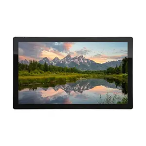 21.5 inch FHD 19201080 Resolution ips wall mount lcd touch screen industrial monitor with HDMI VGA USB DVI Inputs monitor