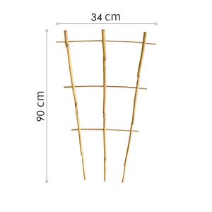 Échelle en <span class=keywords><strong>bambou</strong></span> à 4 niveaux, treillis naturel et écologique pour plantes potagères grimpantes, clôtures et portails - Product Image 4