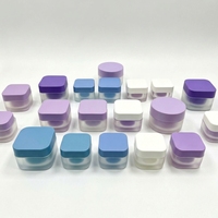 Pot en plastique pour crème, flacon cosmétique, contenants pour soins de la peau et du corps, pot en plastique pour crème visage, récipient pour gommage au sucre
