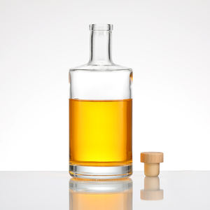 Botella de Vidrio para Licor y Aceite de Oliva 500ml 750ml, Estilo Nórdico para Ginebra, Vodka, <span class=keywords><strong>Ron</strong></span>, Tequila, Whisky y Otros Licores, con Corcho - Product Image 3