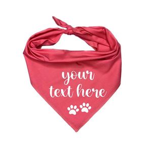 Pañuelos Personalizados para Perros con Logotipo, Pañuelos Triangulares a Cuadros de Doble Capa con Tu Texto, Gran Venta - Product Image 1