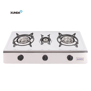 Xunda fabricante personalizado buen precio estufa de gas de mesa de acero inoxidable portátil 3 quemadores cocina de gas de mesa para exteriores - Product Image 3