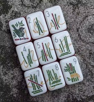 Offre Spéciale – Ensemble de Mahjong de Luxe Américain à Sept Couches en Acrylique Orange Gravé, Résistant à l'Eau, pour 4 Joueurs, Table de Jeu Portable pour Casino