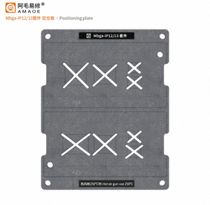 Amaoe mbga แท่นปลูกดีบุกแม่เหล็กสำหรับ <span class=keywords><strong>iPhone</strong></span> 7G-16Pro <span class=keywords><strong>MAX</strong></span> ฮาร์ดดิสก์ซ่อมแซมแผ่นโลหะขูดลายฉลุเครื่องมือด้วยมือ BGA - Product Image 4