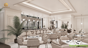 Panadería francesa Cafetería Diseño de interiores Pastelería moderna Mostrador de exhibición Constructor Cómodo Café Restaurante Muebles Conjunto en venta - Product Image 5