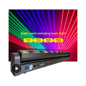 Đầy Đủ Màu Sắc 8-Mắt LED Đèn Laser Disco Đu Dải Ánh Sáng Dmx512 Chế Độ Điều Khiển Chiếu Sáng Sân Khấu Quét Chùm RGB Ip33 Cao Cri 90 - Product Image 4