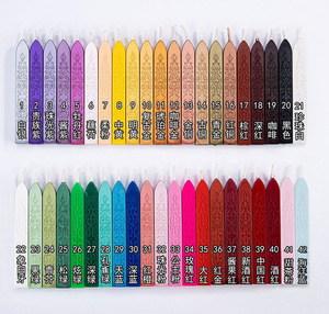 レターシール結婚式の招待状コードウィックユニークなスクールギフトパーティー用品のためのヴィンテージ42色シーリングワックススティック - Product Image 5