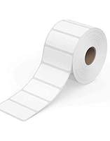 Rollo de Etiquetas de Código de Barras Térmicas Directas de 80x40 mm, Papel Adhesivo para Etiquetas, 500 Unidades, para Embalaje, Envío y Logística