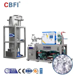 Cbfi Eetbare Buis Ijs Maken Machine 10T/24H Roestvrij Staal Ijs Maker Machine