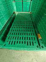 Plancher à lattes pour porcs, plancher en plastique antidérapant pour porcs, plancher à lattes pour porcherie