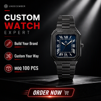 Reloj de Pulsera de Cuarzo de Acero Inoxidable 304 Directo de Fábrica, Fabricante OEM, Diseño de Marca con Logotipo Personalizado, Reloj al por Mayor de Marca Privada