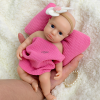 Realistische 20cm Mini Twins Reborn Baby puppen Premium Silikon Handmade Lebensechte Eigenschaften Weiche Haut Sicher für Kinder