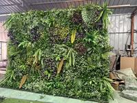 Mur de fleurs artificielles personnalisé Bagang, fleurs artificielles 3D mélangées, toile de fond enroulable faite à la main pour mariage, événement, décoration de fête
