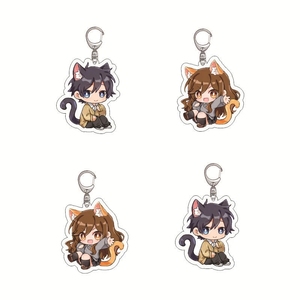 Porte-clés dessin animé <span class=keywords><strong>Horimiya</strong></span> Hori-San To Miyamura-Kun, pièces, pendentif en acrylique, Hori Kyouko, Miyamura Izumi, collection pour Fans - Product Image 6