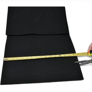 Filtre à charbon actif en coton 570x470x3mm, filtre à air non tissé pour hotte aspirante, découpable, noir - Product Image 3