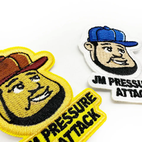Étiquette Thermocollante Personnalisée, Écusson en Tissu Brodé avec Logo, pour Vêtement