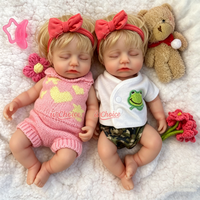 Poupées Reborn en Silicone Premium de 30 cm, Jouets Cadeaux Bébé Doux, Cheveux Implantés à la Main, Poupées de Collection