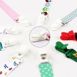 Cinta de poliéster para sublimación al por mayor con patrón de animales, soporte para chupete de bebé con clips para mordedores de bebé - Product Image 4