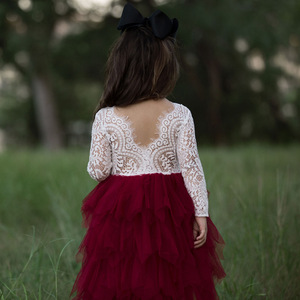 Belle robe de princesse pour bébé filles été coton Tutu avec dentelle doux bébé vêtements - Product Image 6