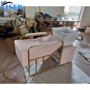 KISEN Silla de Masaje y Lavado de Cabello para Salón de Belleza, Color Rosa, con Lavabo y Spa para Cabeza, en Oferta - Product Image 2