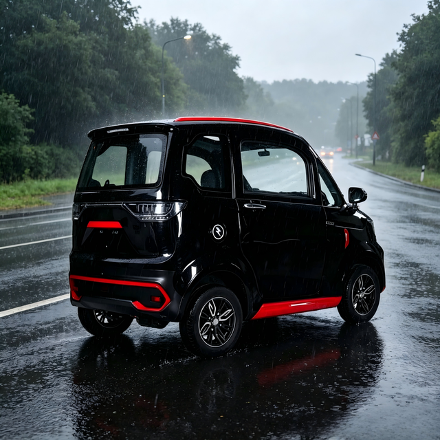 4 Wheel Mini Electric Mobility Car EEC COC Certified 2-4 Seater All Weather Rain Solar Proof Enclosed  Vehicle 3000W 4000W