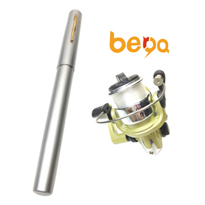 Portable Pocket Telescopic Mini <strong>Fishing</strong> Pole Aluminum Alloy <strong>Pen</strong> Shape <strong>Fishing</strong> <strong>Rod</strong> With Reel Wheel - Product Image 5