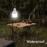 Lampes LED rechargeables USB haute tension pour l'extérieur, ampoules 60W, lumière d'urgence, crochet, camping, pêche, lanterne portable, lumières de nuit