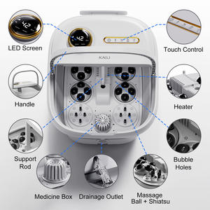 Baignoire <span class=keywords><strong>Spa</strong></span> Électrique Pliable Multifonction pour Pieds avec Massage Profond, Bulles Chauffantes et Détox – Bassin de Pédicure - Product Image 2