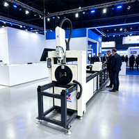 Mini découpeuse de tubes laser à fibre CNC |   Mandrins pneumatiques doubles, à longueur de coupe courte, conçus spécifiquement pour la découpe de précision des métaux