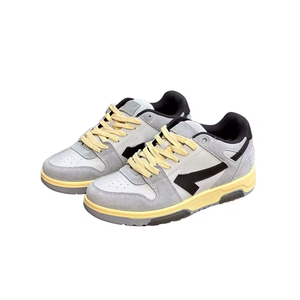 Chaussures de sport pour hommes, cuir véritable de haute qualité, respirantes, confortables, baskets décontractées blanches Panda, chaussures de skate tendance. - Product Image 5