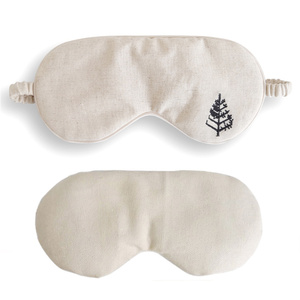 Wholesale Customized Logo OEM Eco-Friendly Embroidery Natural <strong>Lavender</strong> Linen Weighted Eye Mask <strong>Eyemask</strong> for Deep Sleeping - Product Image 1