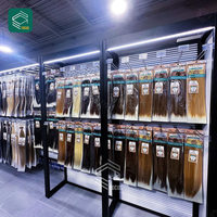 Présentoir de salon de coiffure pour présentoir de magasin de perruques présentoir de cheveux humains présentoir mural pour perruque