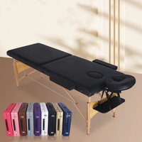 Table de massage portable pliable multifonctionnelle en bois de hêtre au design moderne et minimaliste, modèle 2026