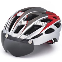 Casque de vélo demi-casque ultra-léger respirant en matériau PC+EPS sûr avec 16-20 aérations pour VTT et vélo de route