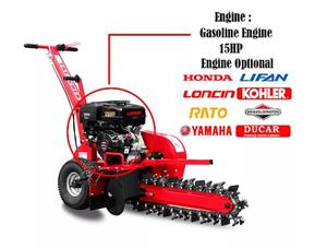 K-maxpower 15HP, profondeur maximale 600 mm, EPA EU5, mini-trancheuse à chaîne portative à essence, 600 mm, Zanjadora Biocippatore - Product Image 6