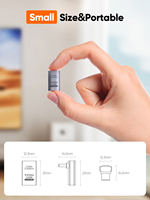 CableCreation L-Form-Design USB4 Typ c männlich zu Typ c weiblich Adapter