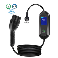 Chargeur de véhicule électrique portable Offre Spéciale monophasé 16A 3.5KW Type 2 AC charge EV réglable avec écran de 2.8 pouces