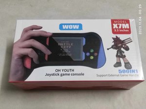 Reproductor de juegos portátil X7M, pantalla de 3 pulgadas, consola de videojuegos portátil clásica <span class=keywords><strong>Retro</strong></span> compatible con salida de TV, consola de juegos portátil - Product Image 6