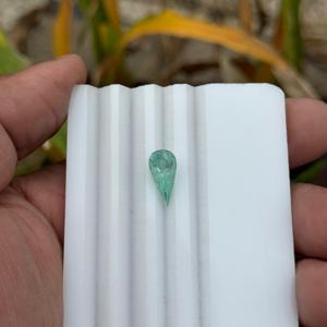 Belle pierre précieuse de tourmaline Paraiba coupe de poire pierre précieuse de tourmaline Paraiba transparente minérale rare en vrac - Product Image 3